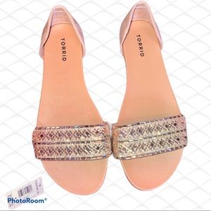 BNWT Rhinestone Sandals